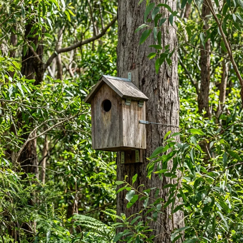 Animal nesting box installed as a humane alternative to a St Albans roof cavity